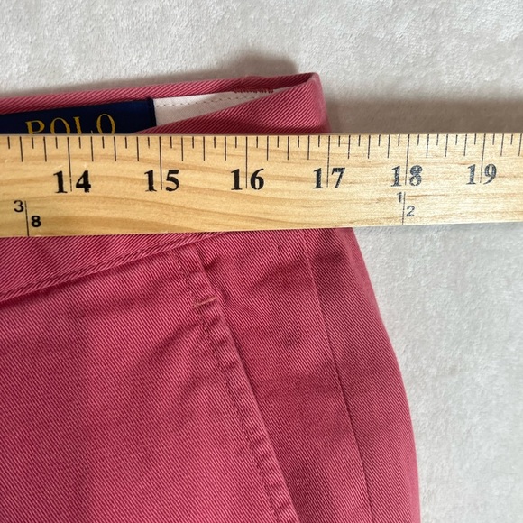 NWT Polo Ralph Lauren 32W 30L Classic Twill Chino Men’s Red Pants Khakis - Picture 7 of 9